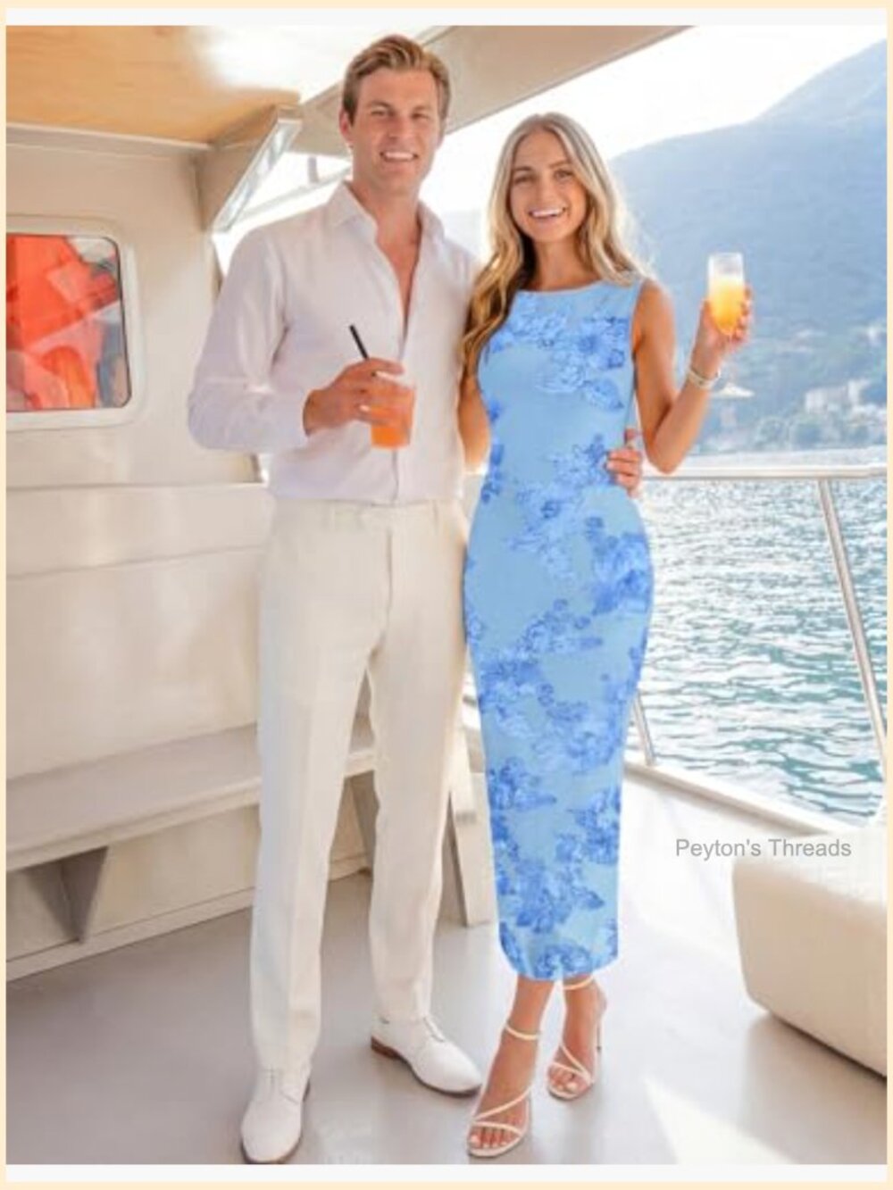 3D Floral Bodycon Maxi Dress Sleeveless Boat Neck Back Slit Wedding Guest - Picture 3 of 7